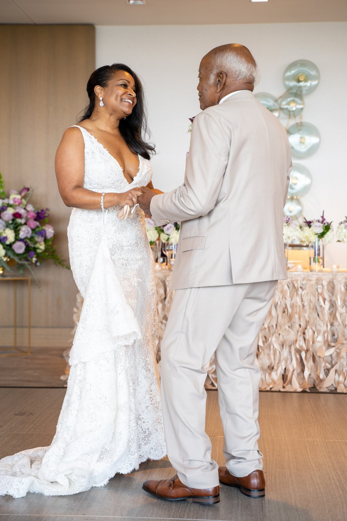 Bride dances with her father at the InterContinental Washington D.C.