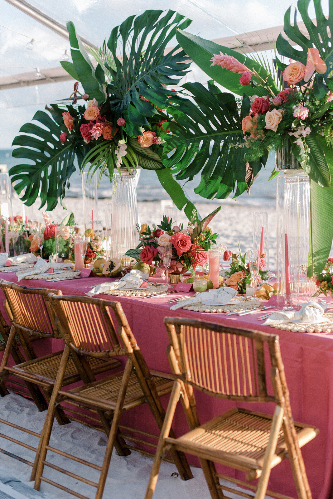 Kate-Murtaugh-Events-destination-wedding-planner-tropical-flower-centerpieces