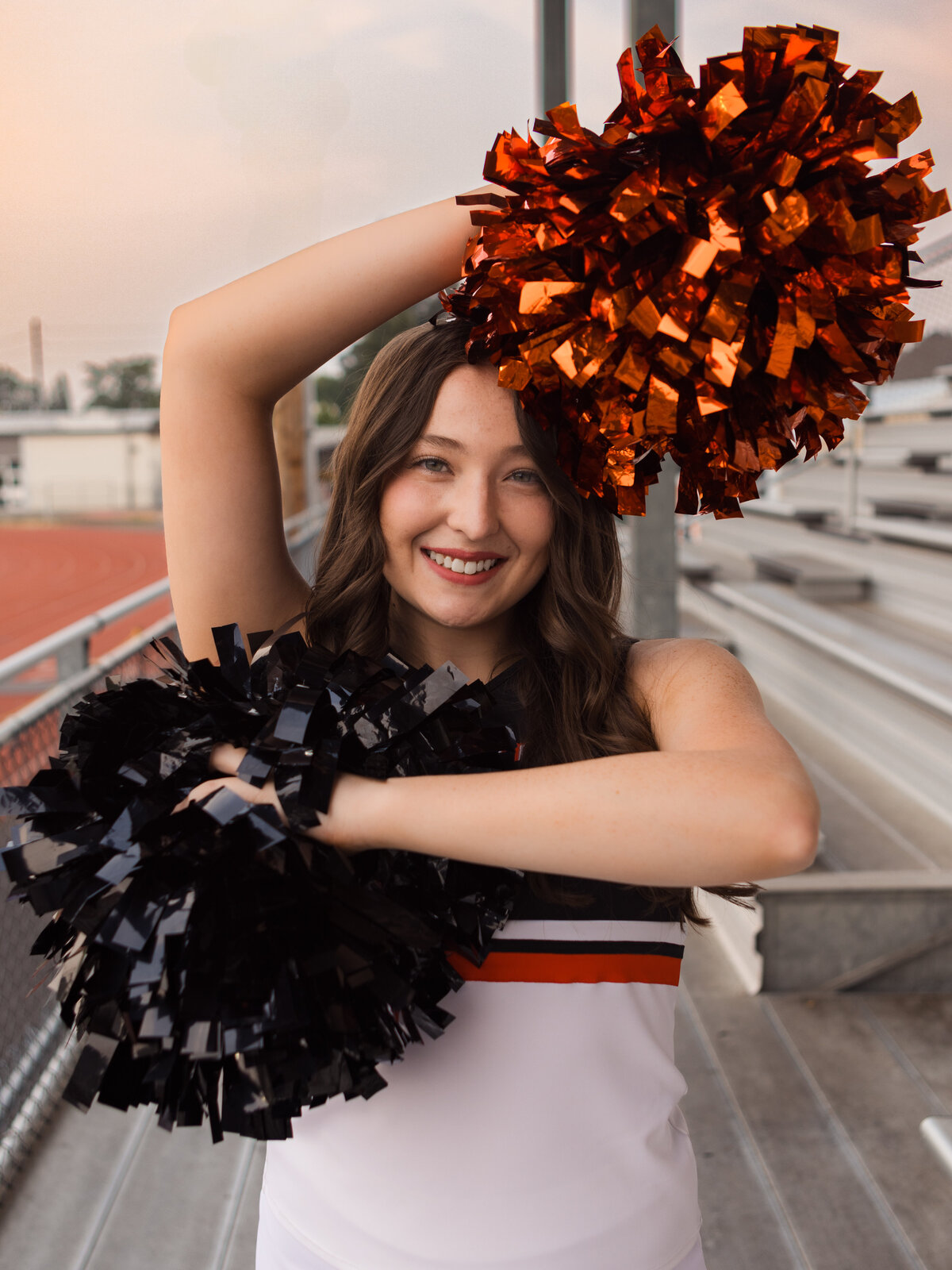 Gladstone High School Senior cheerleader senior portraits