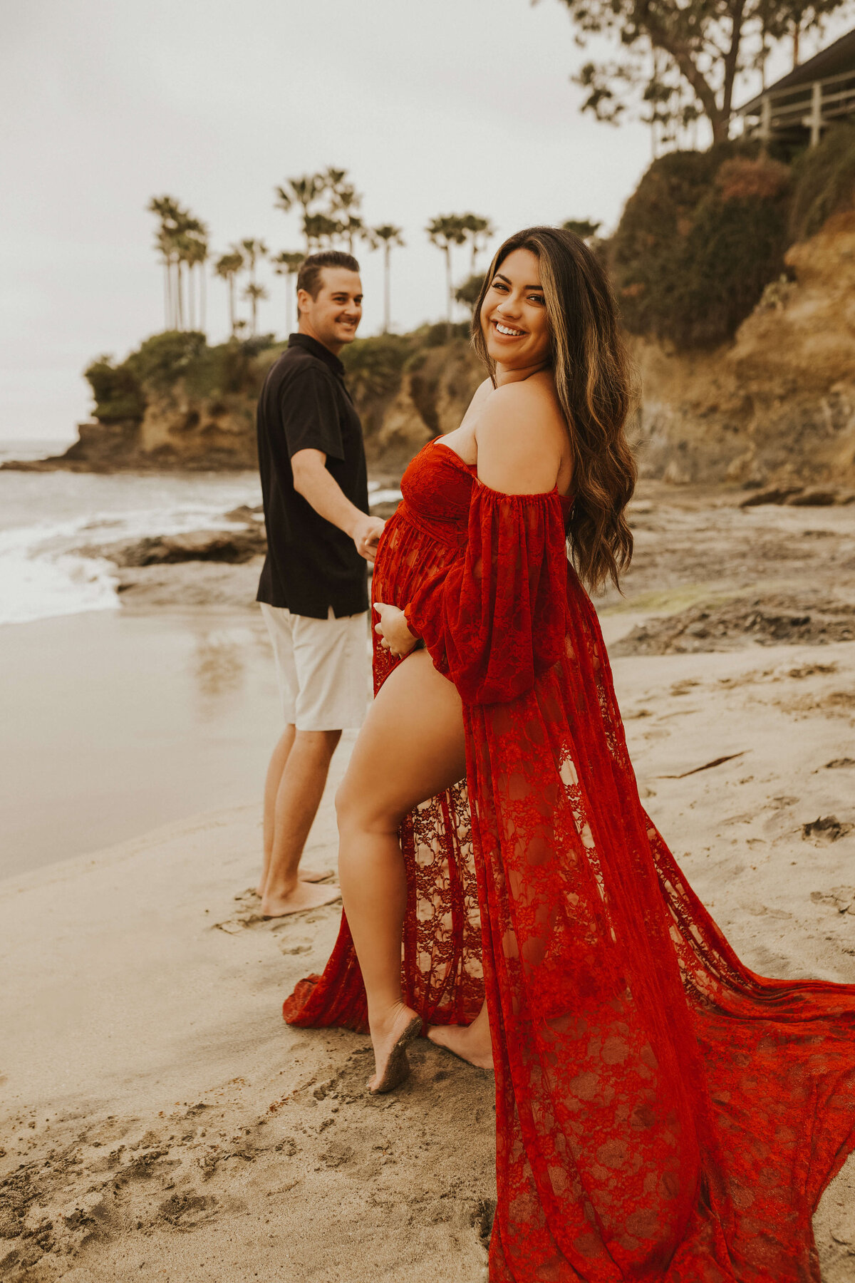 couple-maternity-fashion-dresses-laguna-beach-