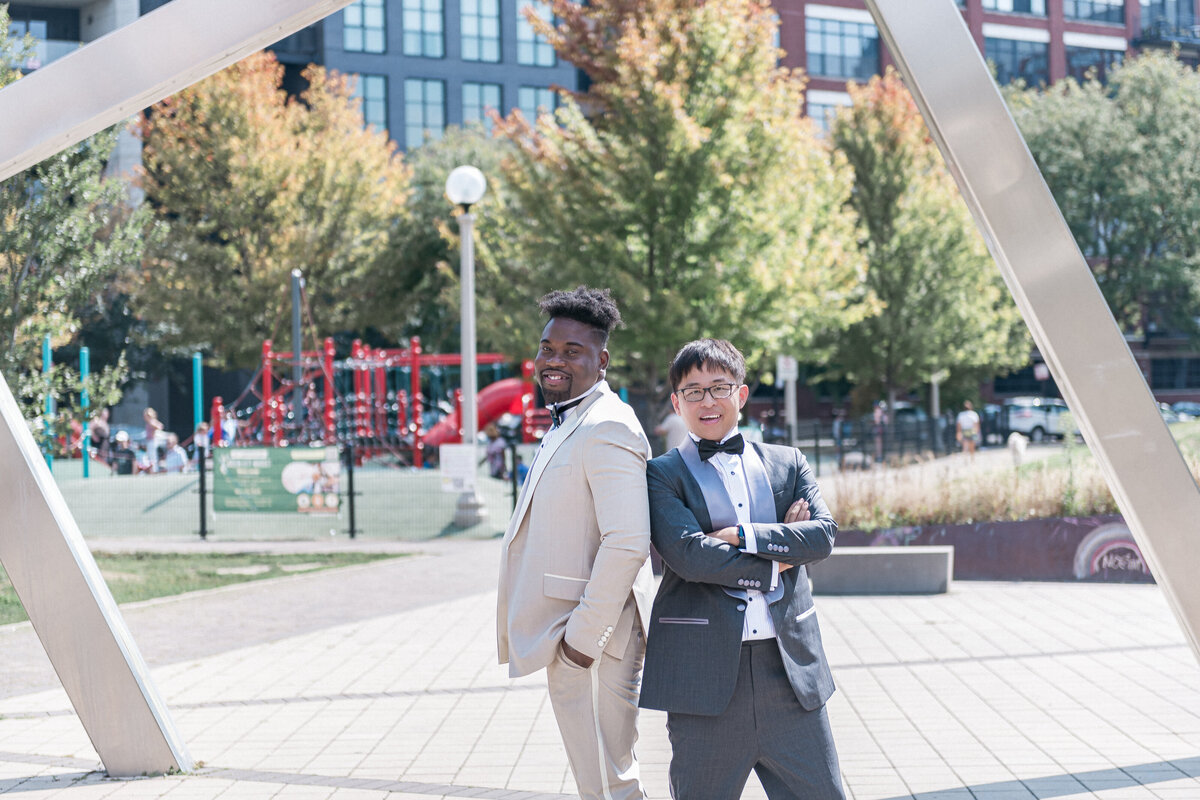 Bride walking down the aisle