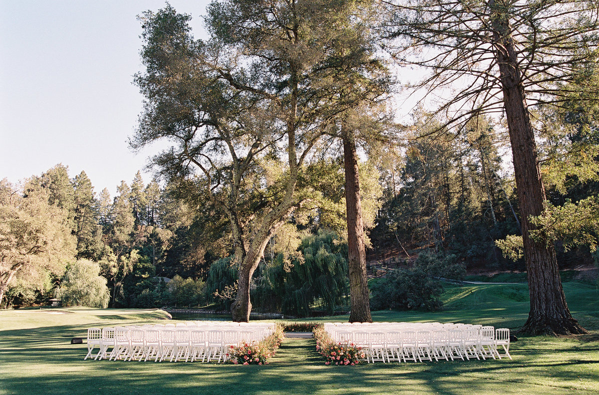 Wedding by Jenny Schneider Events at Meadowood luxury resort in Saint Helena in Napa Valley, California. Photo by Eric Kelley Photography.