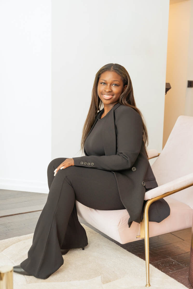 realtor in a studio photographed by a maryland personal branding photographer