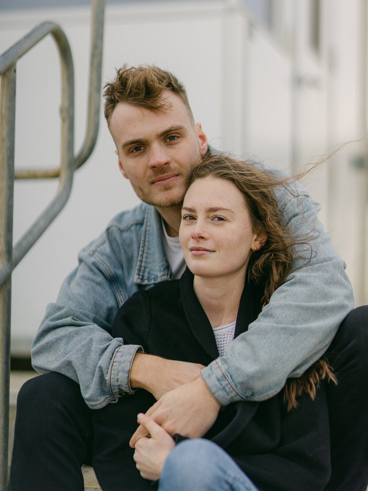 Kayla Stoate Photography Couple Beach Smiling Editorial Fashion Love Story _92A0114