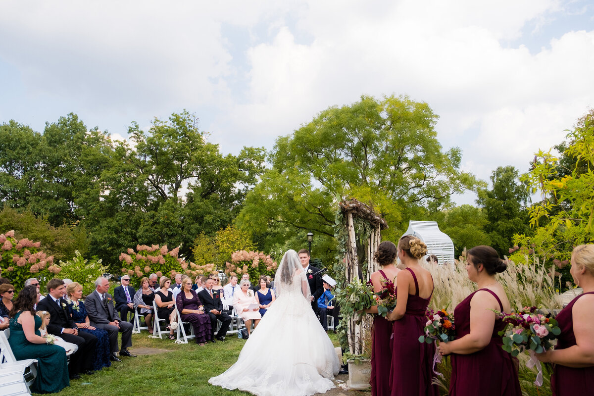 wedding ceremony phipps conservatory garden