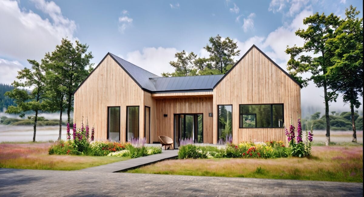 Lakit Home Design: Concept Collection, Angled Front of Home