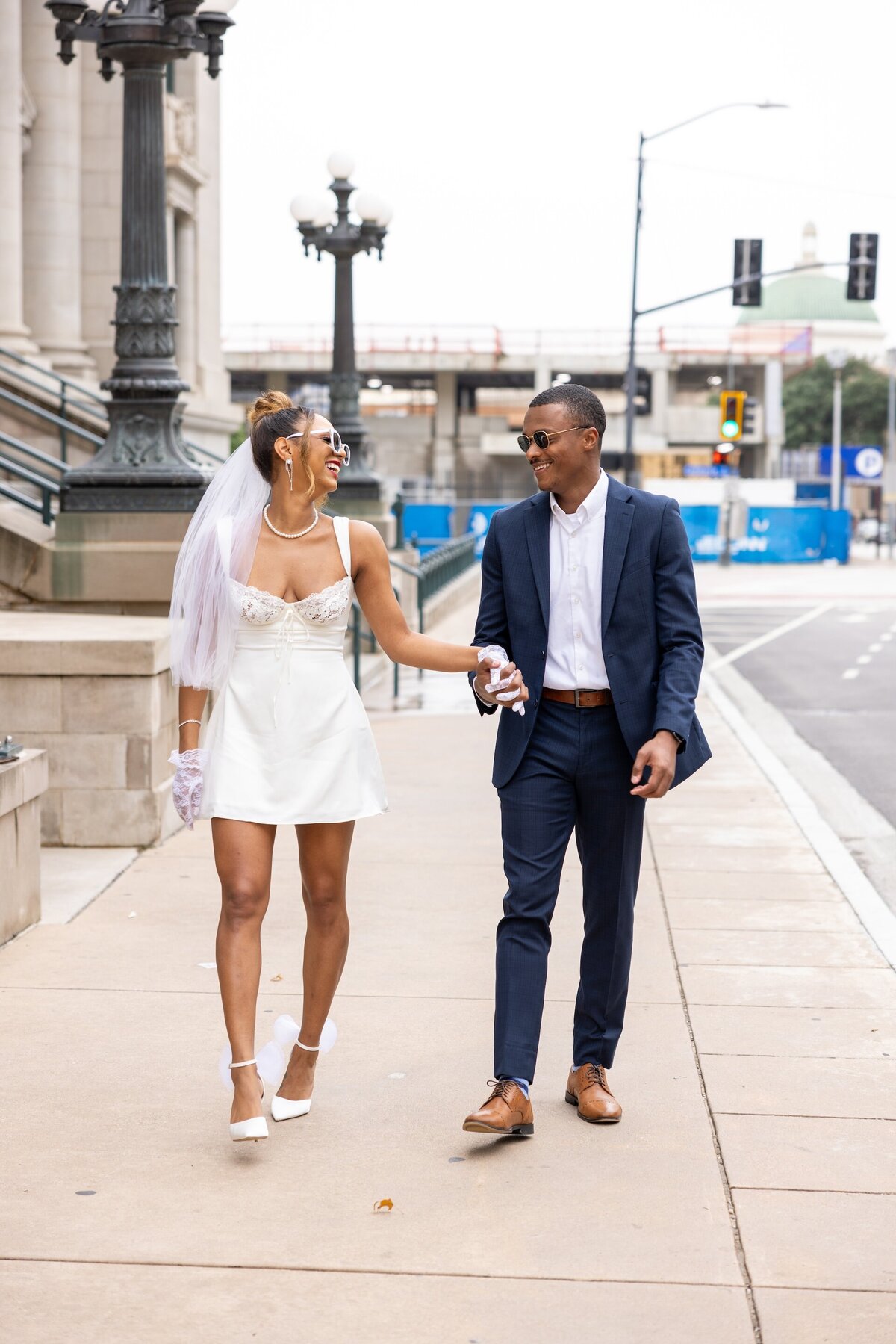 an engaged couple
