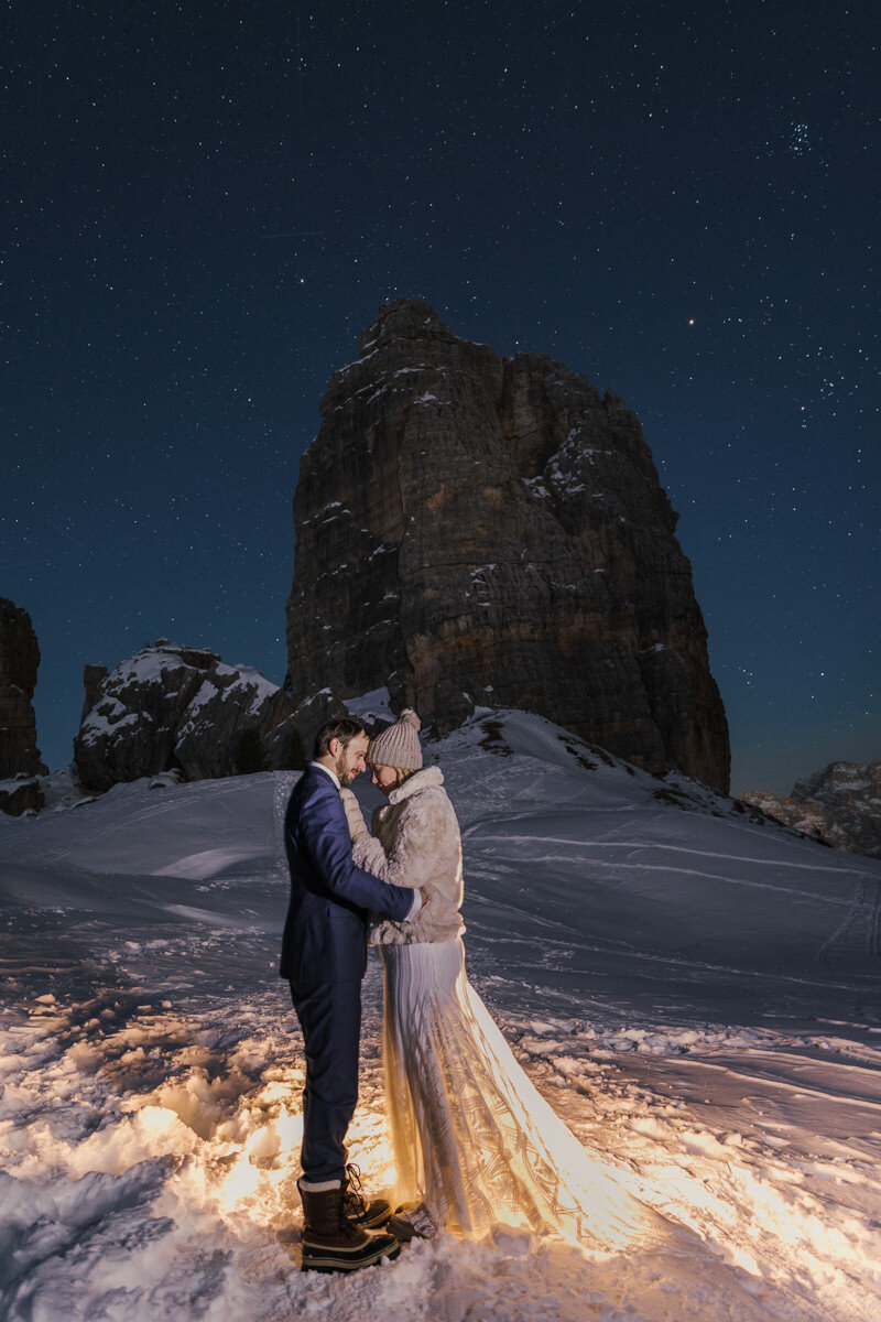 Callie and Eric_2 Day Dolomites Ski Wedding Shoot-6893