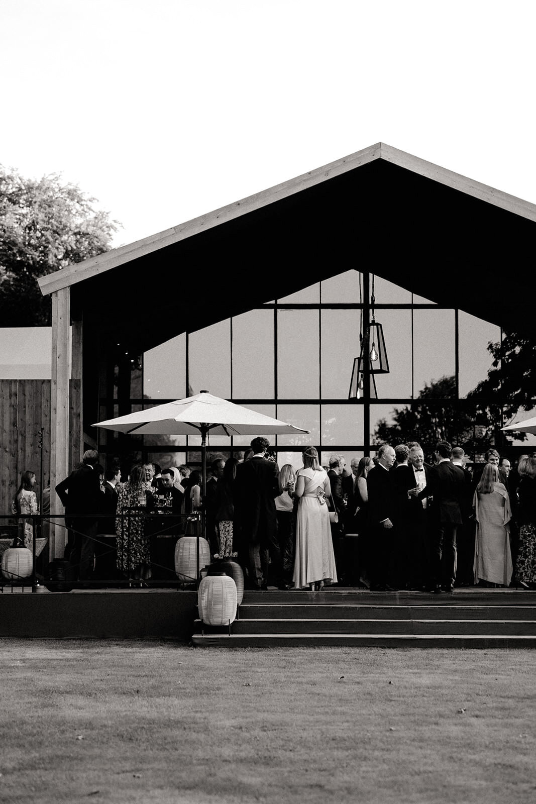 cocktail hour wedding tent europe