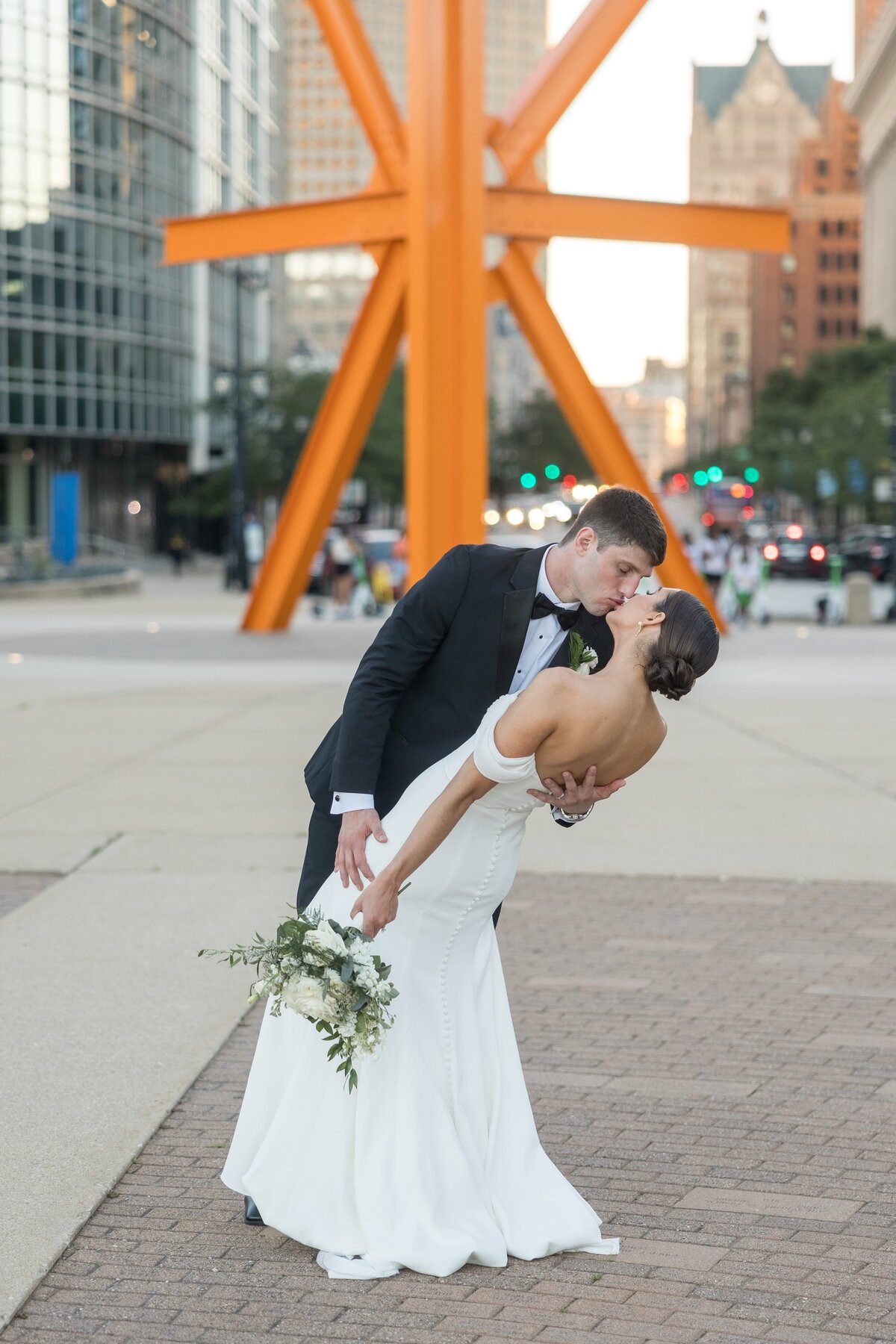 Downtown Milwaukee Wedding Photo