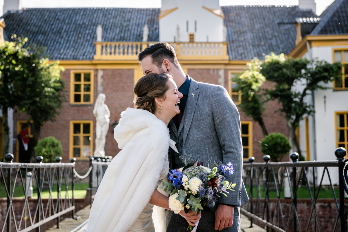 Trouwen Landgoed Fraeylemaborg, bruidsfotograaf Groningen, trouwen in Groningen (32)