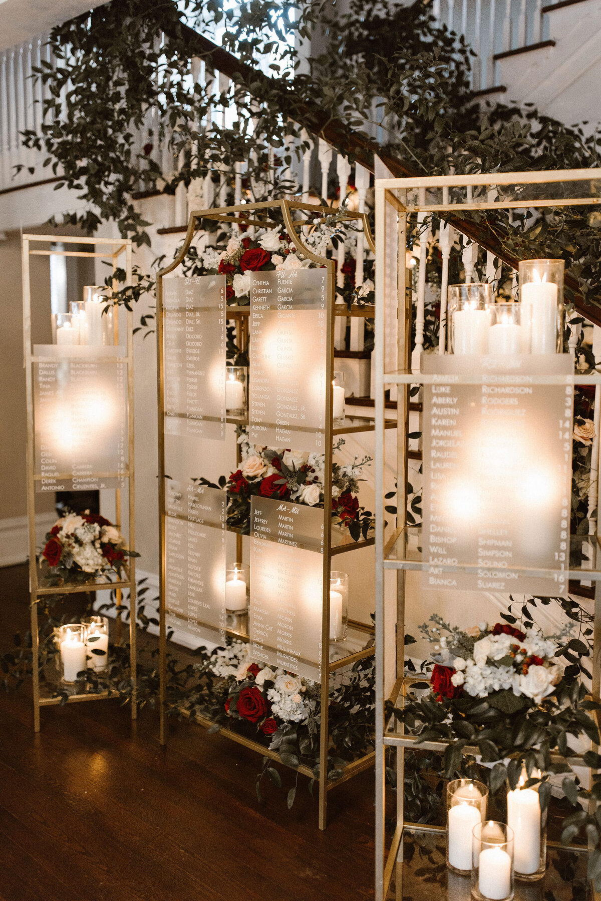 14 - Orlo House Wedding Seating Chart - Tampa Bay Wedding Planner