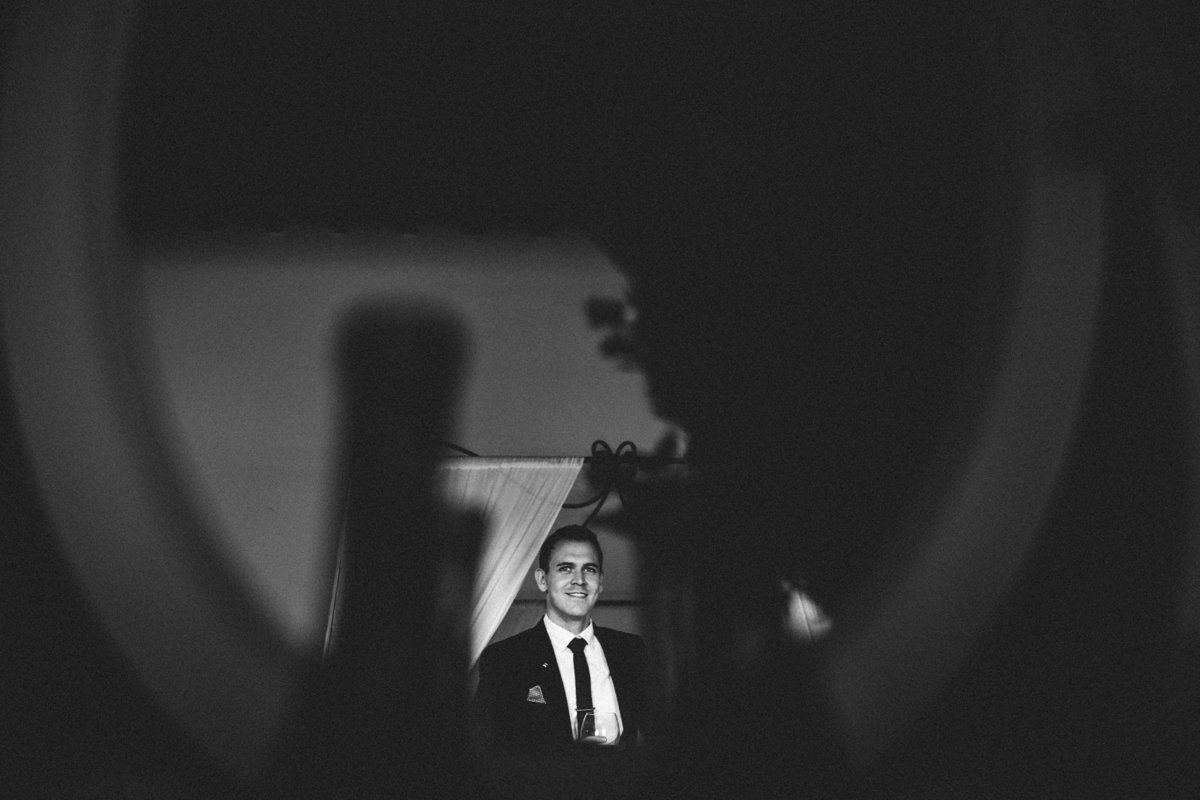 Black and White Photography of Groom