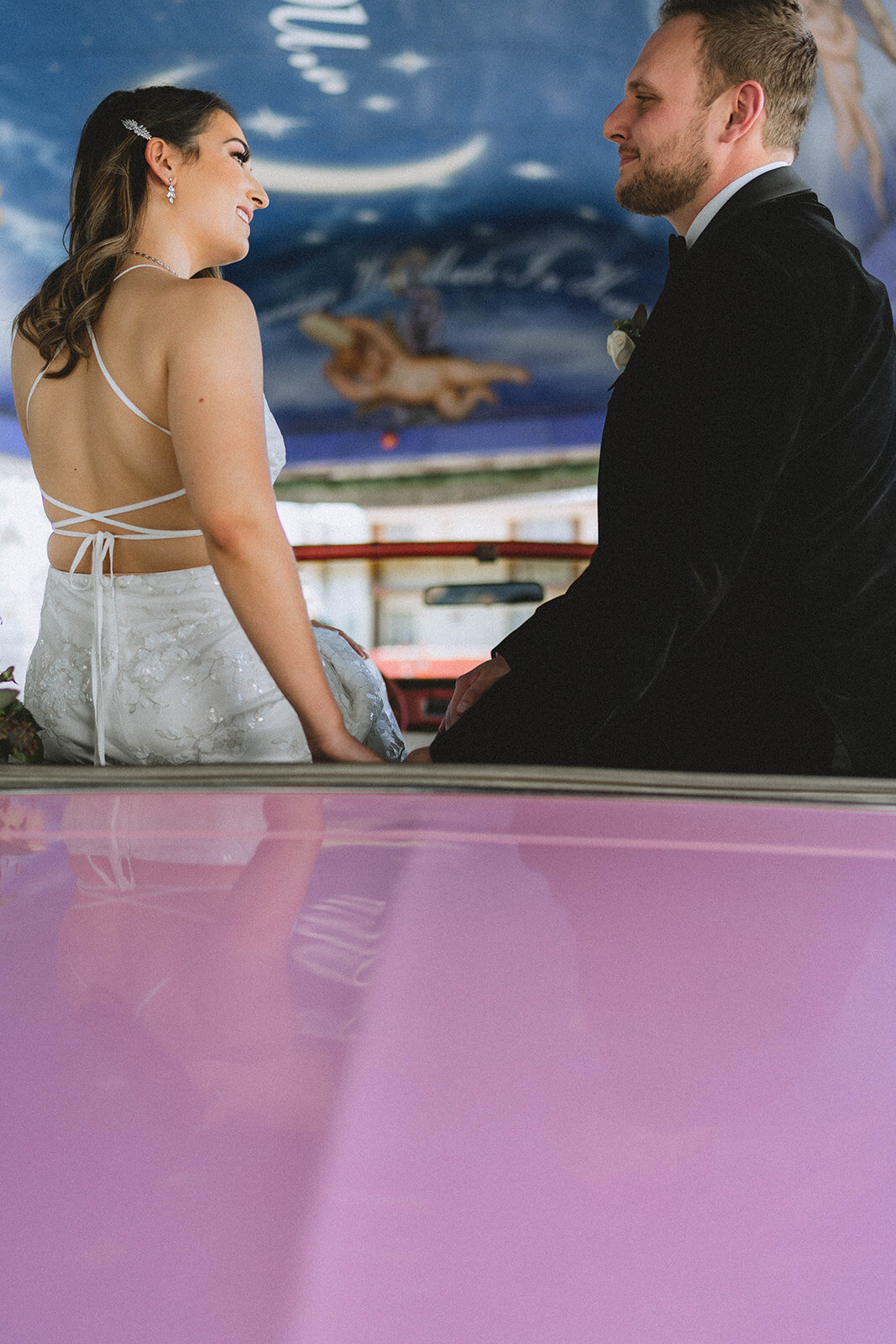 A Little White Chapel Wedding Downtown Las Vegas Elopement Photography Packages Pink Cadilliac-0131