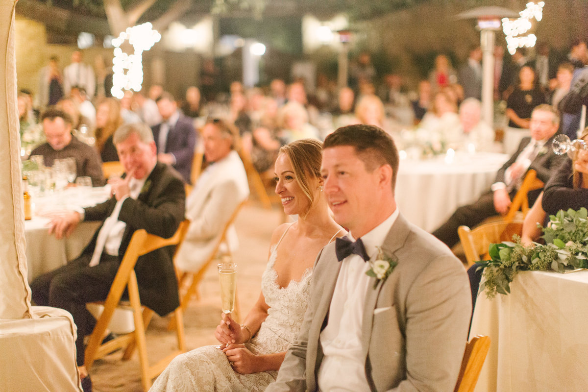 Loved ones give toasts at Firestone Vineyard wedding
