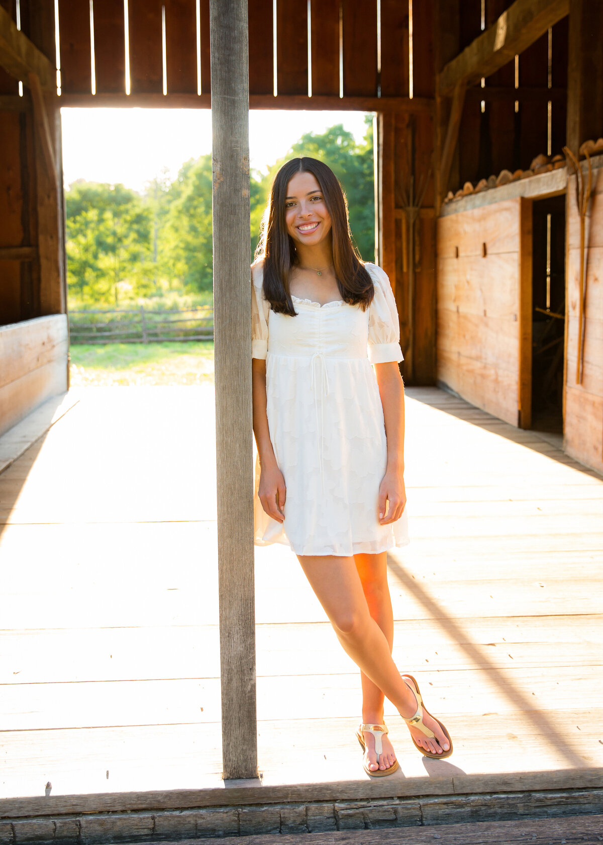 Farm senior pictures. Girl from Victor Senior High School