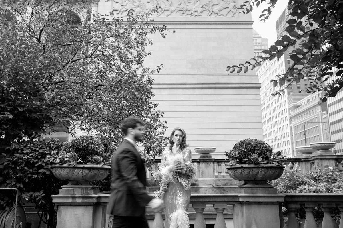 Berlez-Aspen-Avenue-Chicago-Wedding-Photographer-Glam-Atelier-Clair-De-Lune-Vintage-Bob-Mackie-Sheer-Beaded-Gown-Luxury-Engagement-Art-Institute-of-Chicago-South-Garden-20