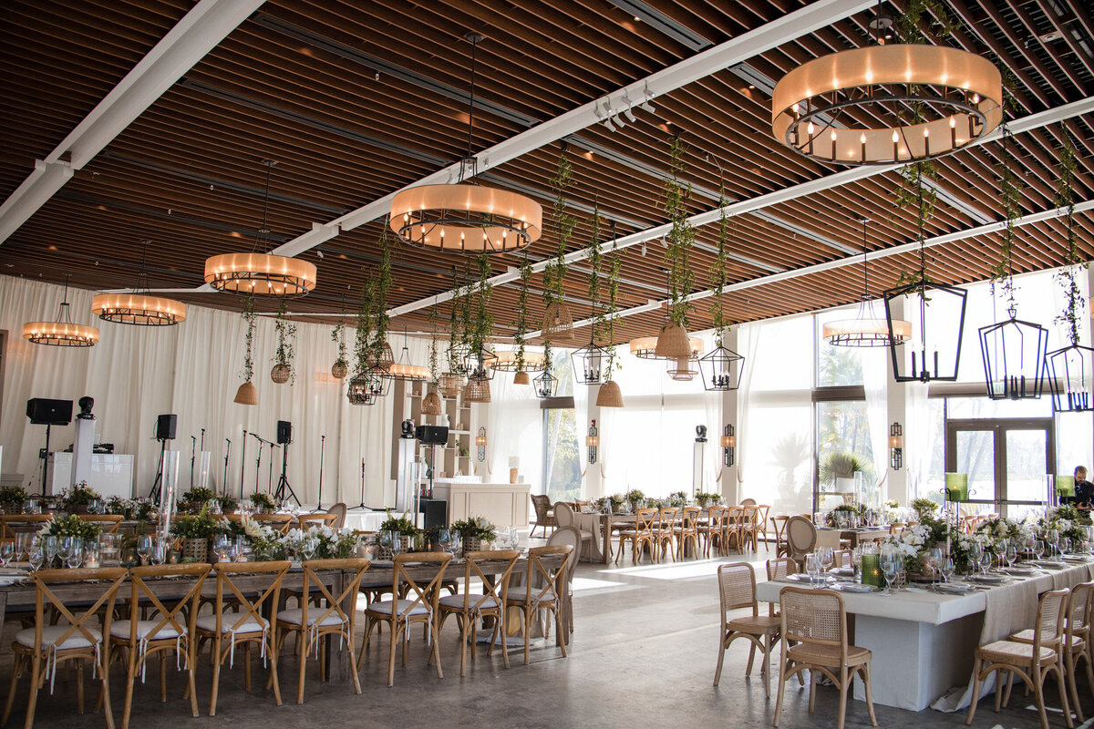 The ritz carlton dorado beach decorated for a reception  at a destination wedding in Puerto Rico