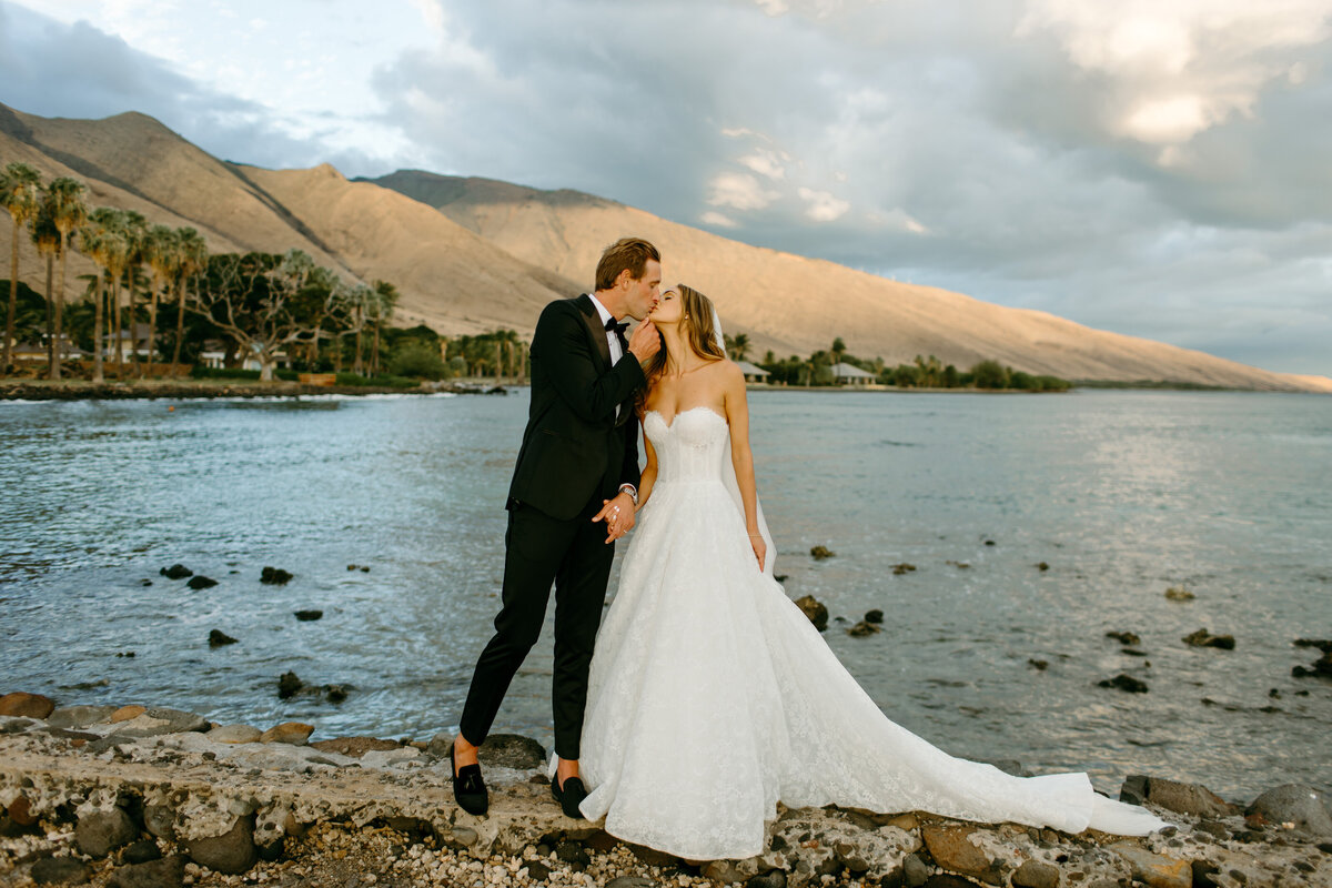 Picture of bride and groom walking down the isle