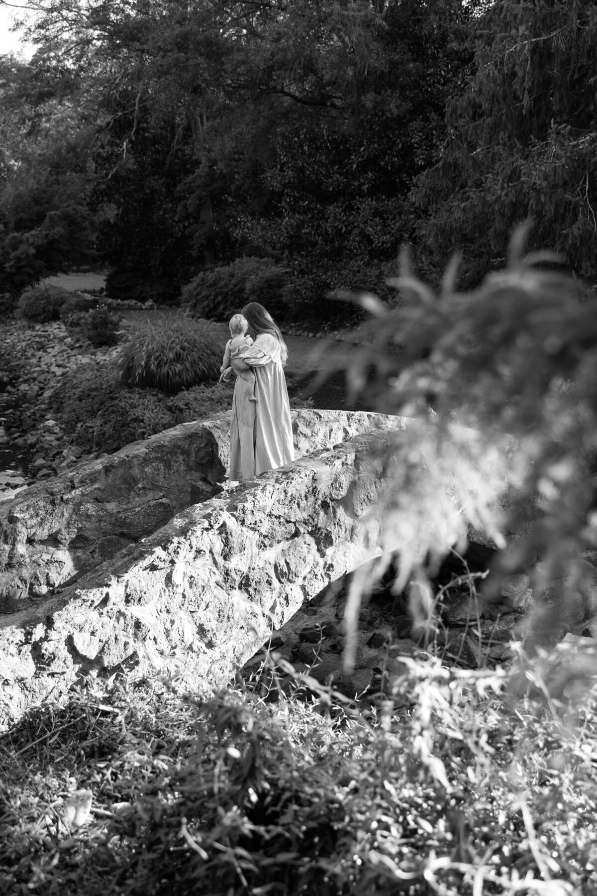 Downtown Greenville Rock quarry garden mommy and me photos