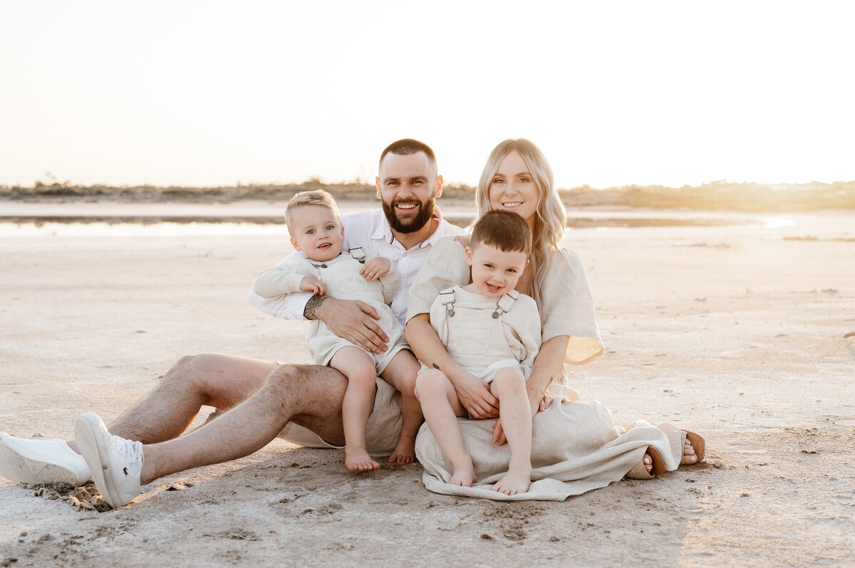 Sunset Family Session in Mildura VIC