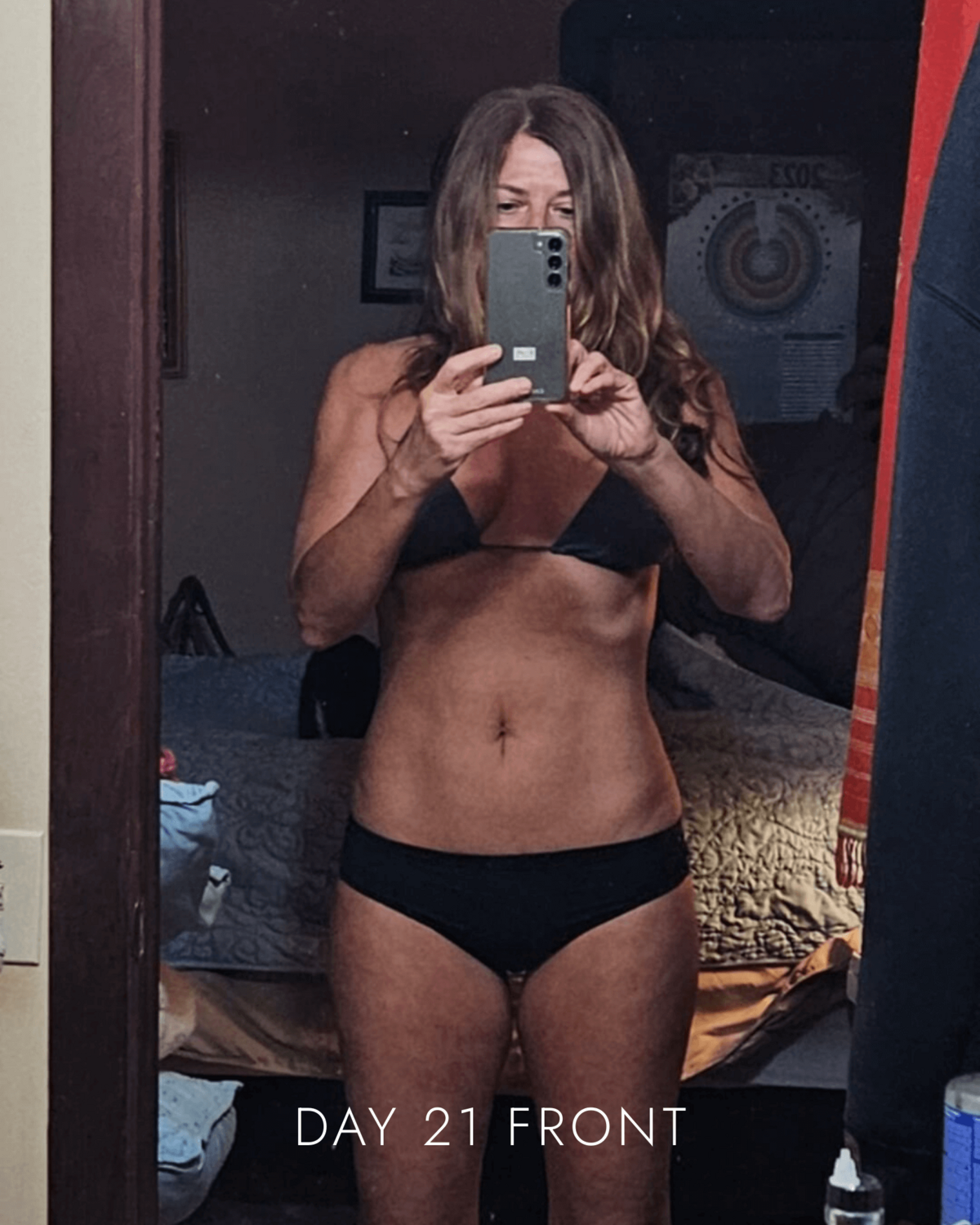 Nicole on day 21 of her nutritional cleanse, front view, showing progress and visible results at Love Light Wellness Kauai