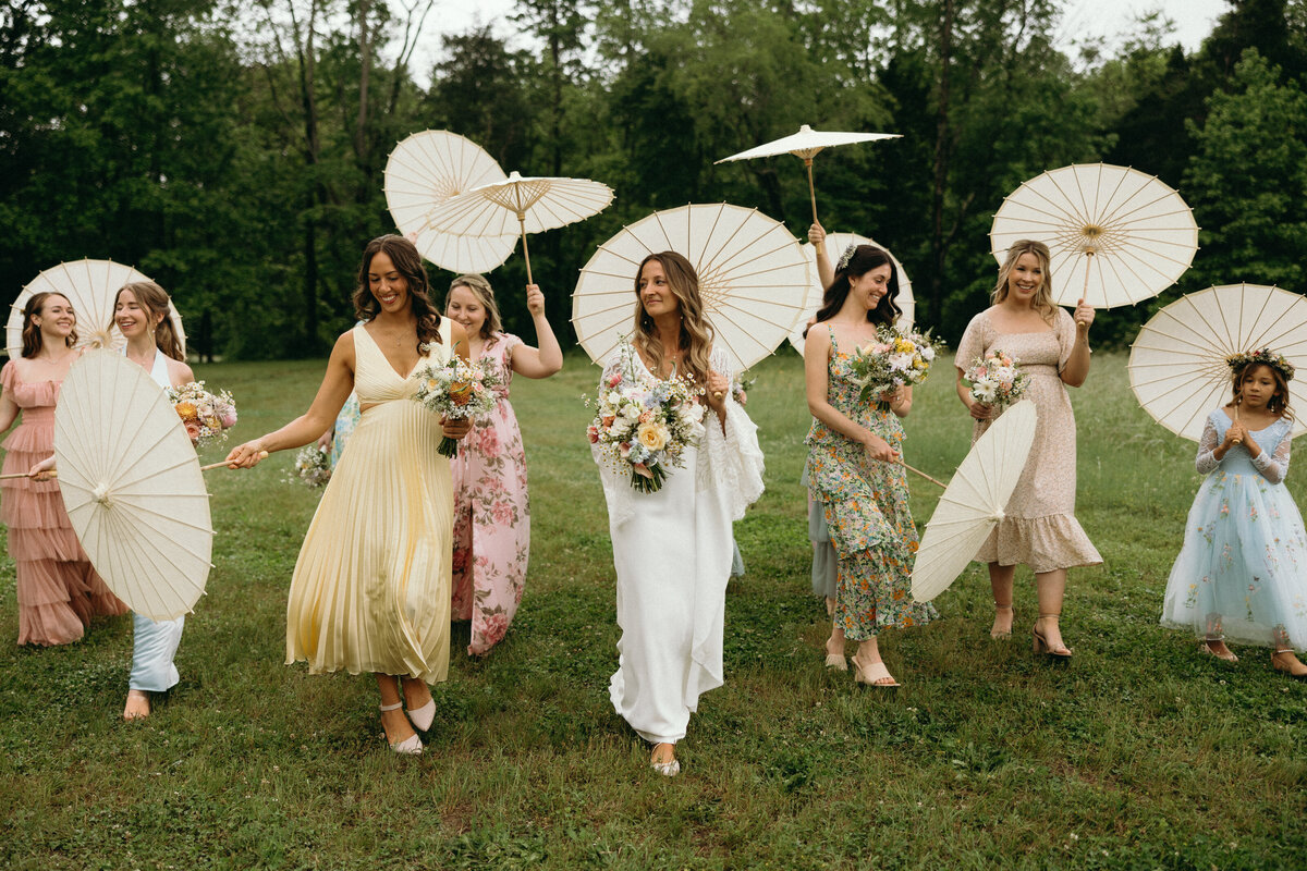 Bridesmaids Portraits by Virginia Wedding Photographer