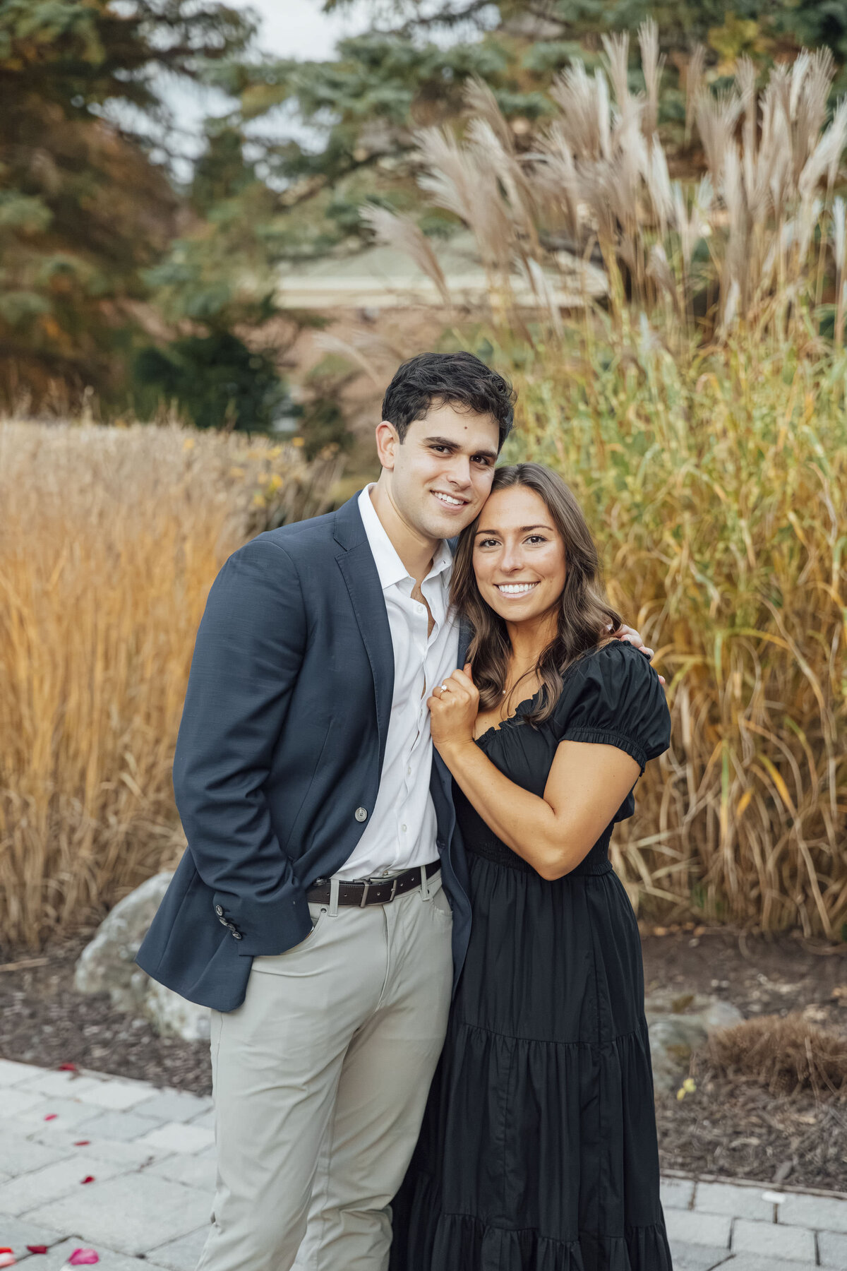 Proposal Photographer | Groom-to-be proposing by the riverfront during a romantic outdoor session | Easton, Pennsylvania