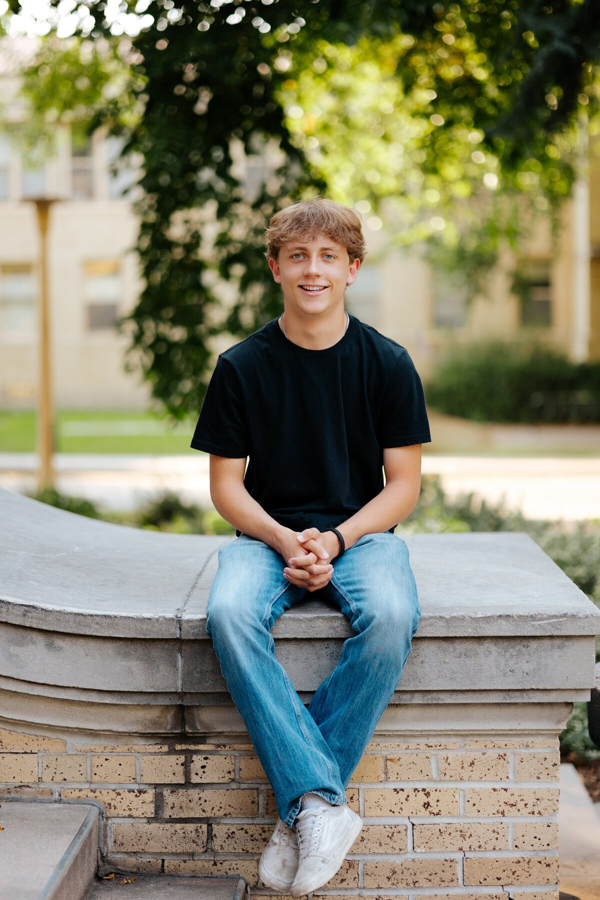 An Eaton High School senior poses for a photo in Fort Collins, Colorado.