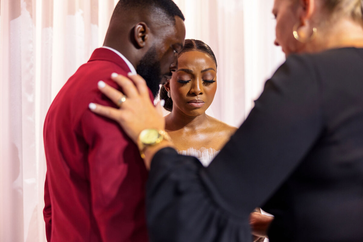 Tomi and Tolu Oruka Events Ziggy on the Lens photographer Wedding event planners Toronto planner African Nigerian Eyitayo Dada Dara Ayoola ottawa convention and event centre pocket flowers Navy blue groom suit ball gown black bride classy  76