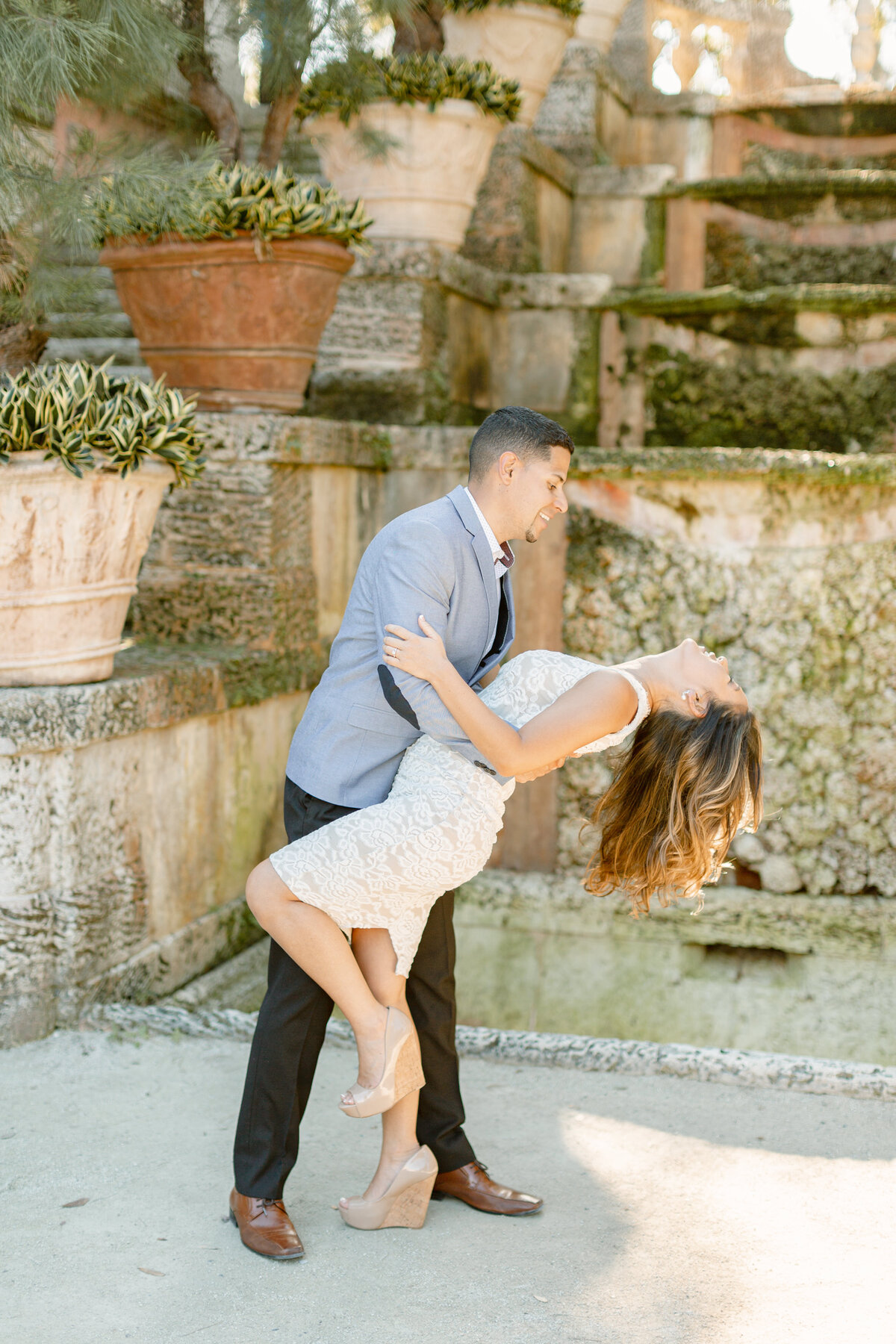 Vizcaya Museum Engagement Photography Session 16