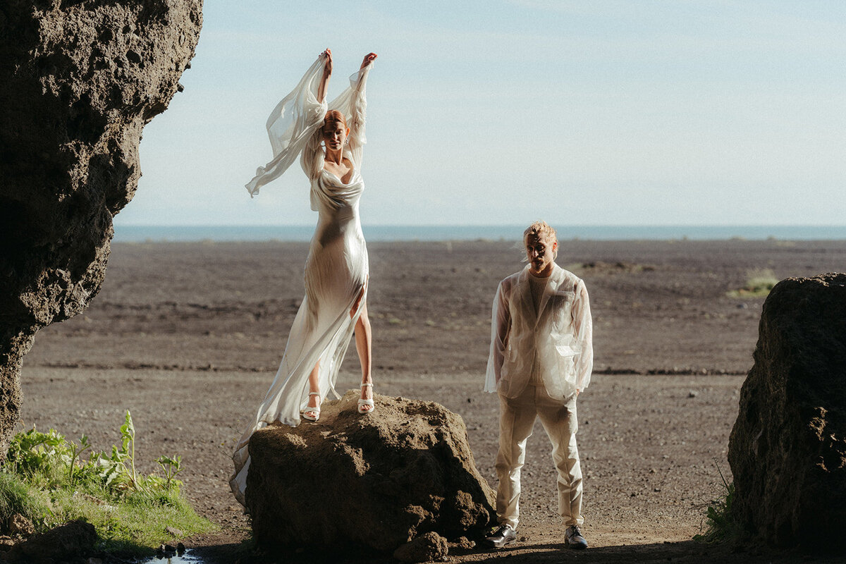 Iceland Cave Elopement Photos | Destination Wedding Photographer36