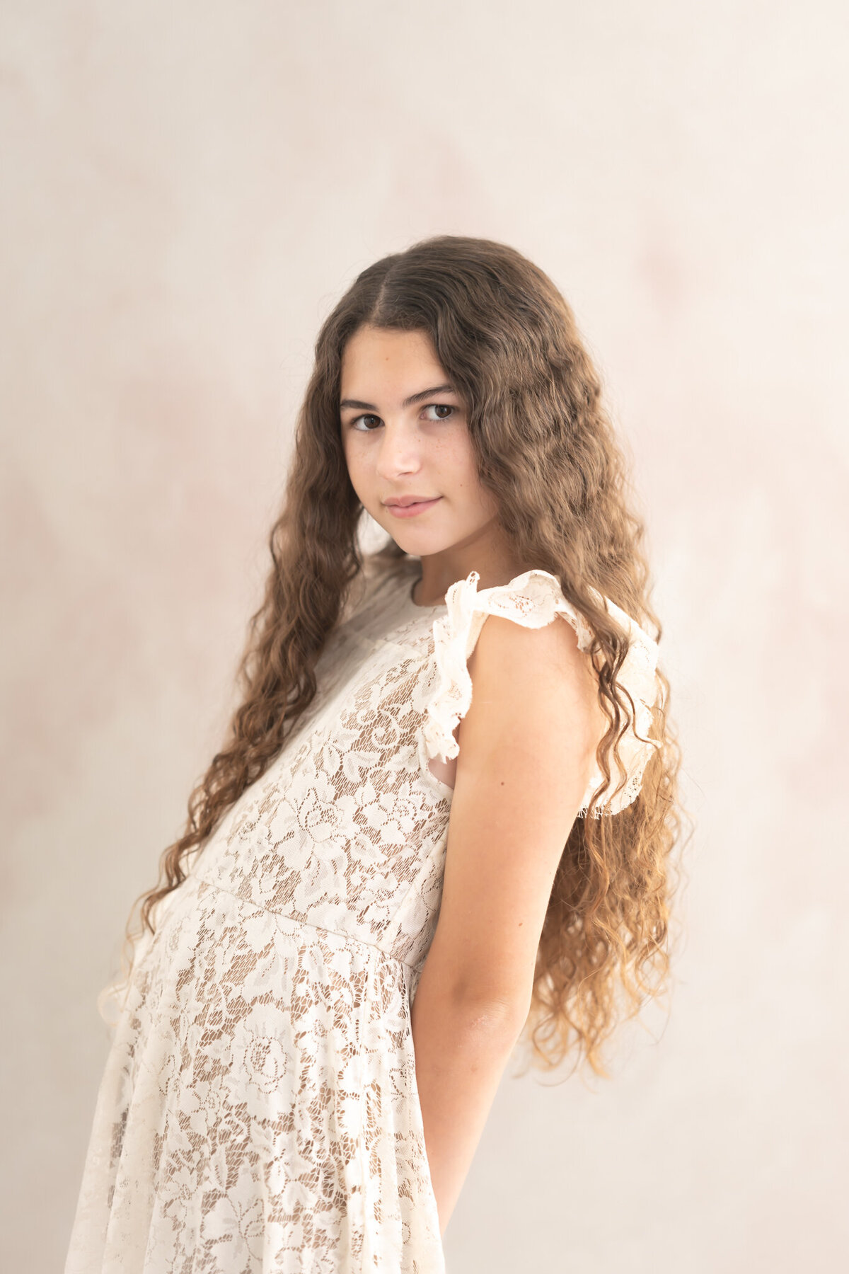 beautiful studio children's portrait in mckinney texas