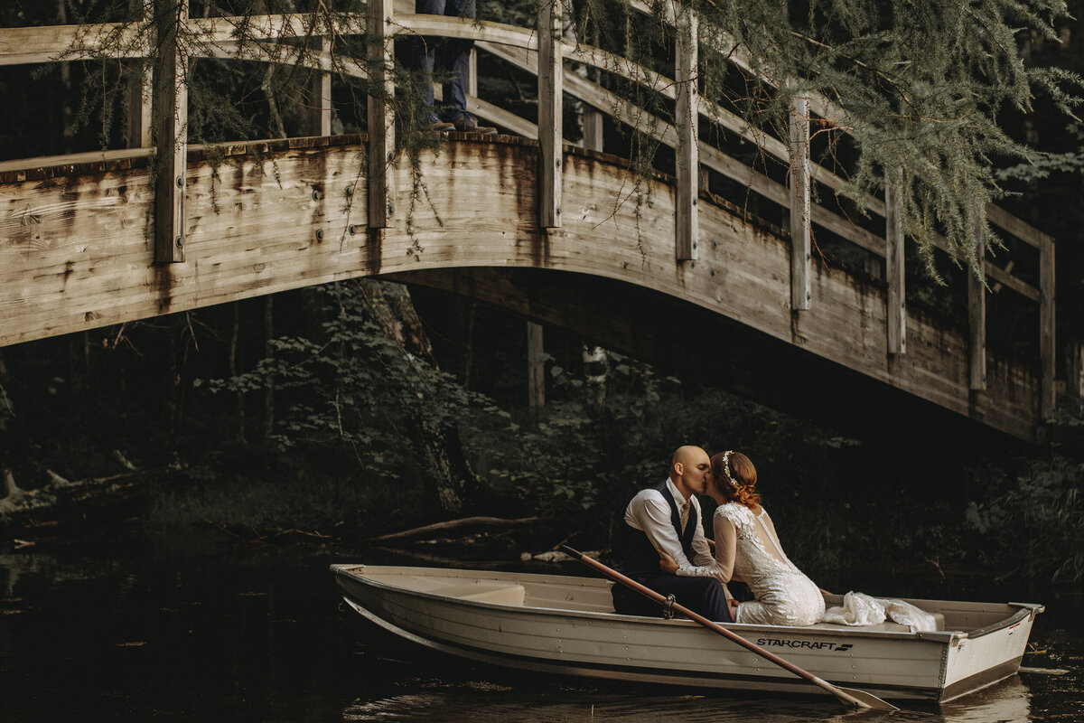 Intimate Boat Ride Wedding Photo