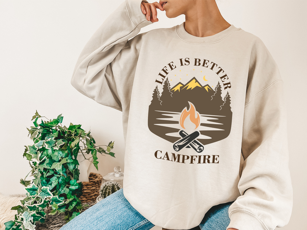 Gildan 18000 Mock ups Sand 9