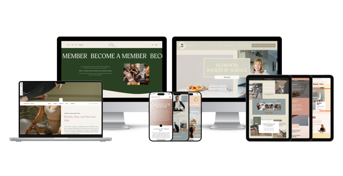 Nutrition Website Design Example