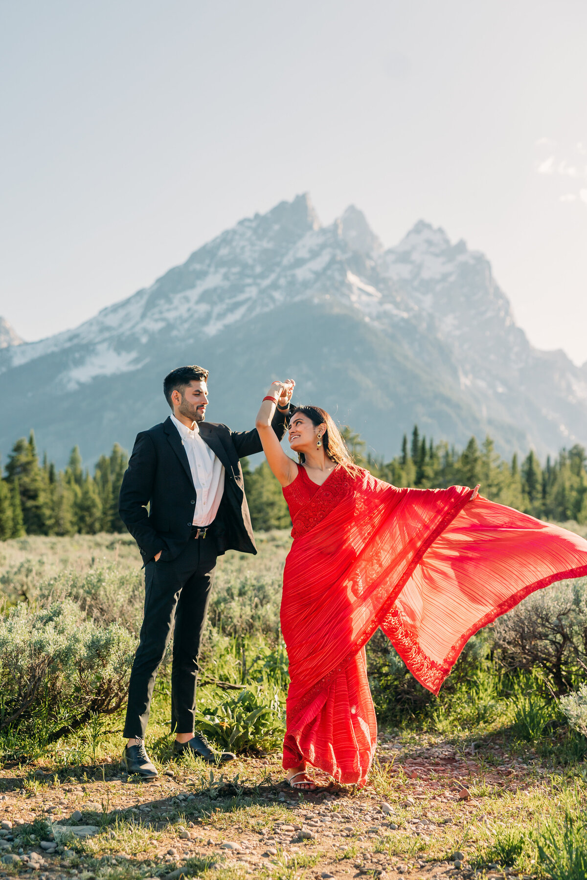 Mormon Row Grand Teton national park wedding
