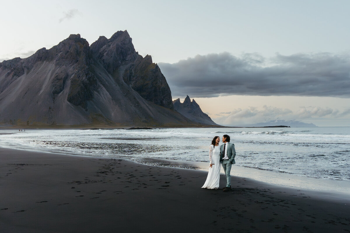 Stokksnes Beach Iceland Elopement