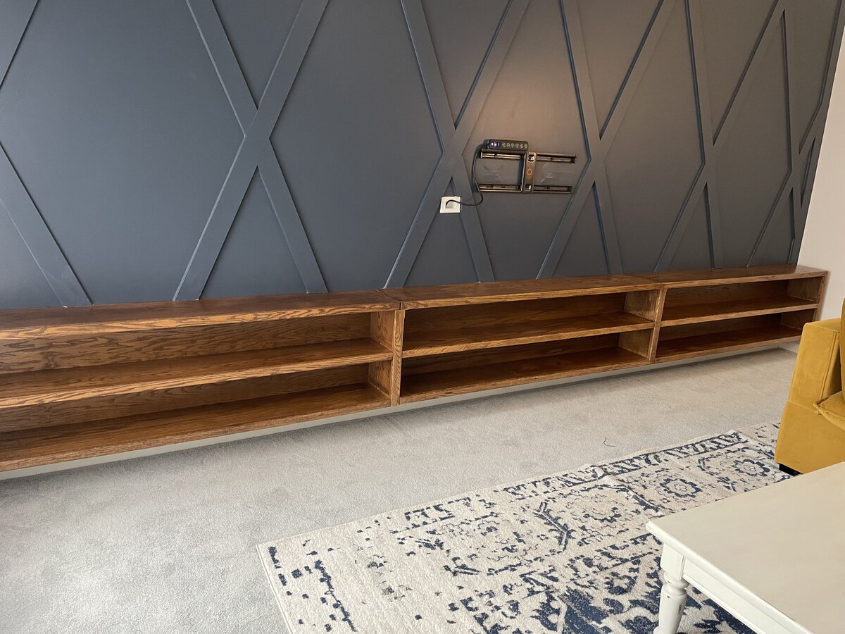 feature accent wall handmade custom installation