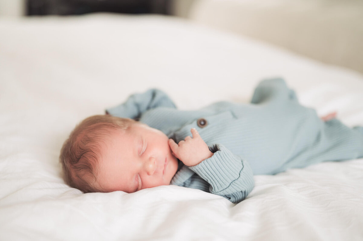 baby on bed