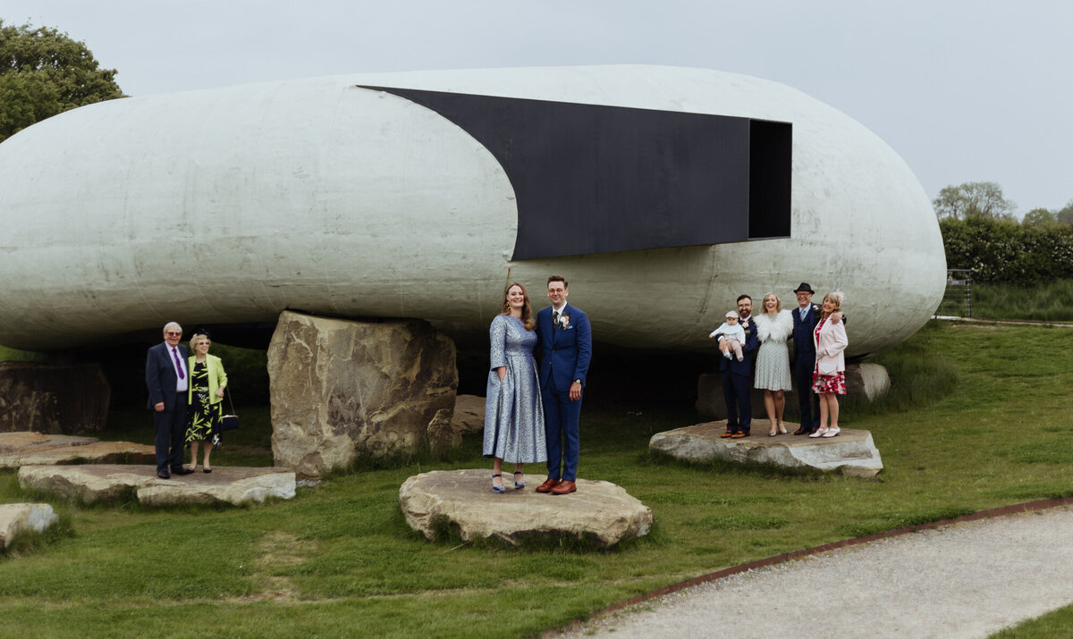 group shot of family at Hauser and wirth