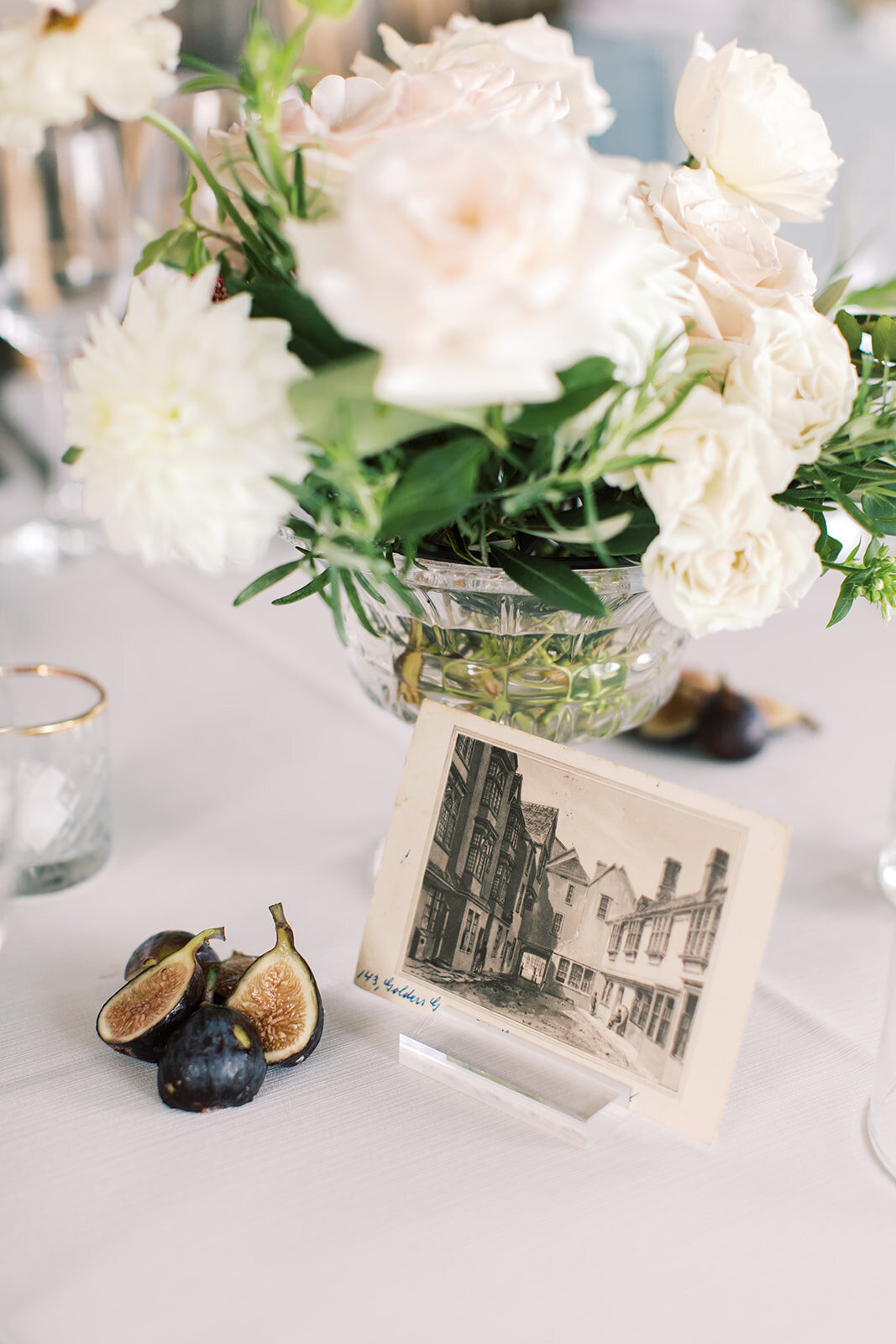 Glen Manor House Postcard Wedding Table Numbers - Cru and Co