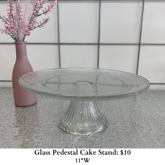 Glass Pedestal Cake Stand-943