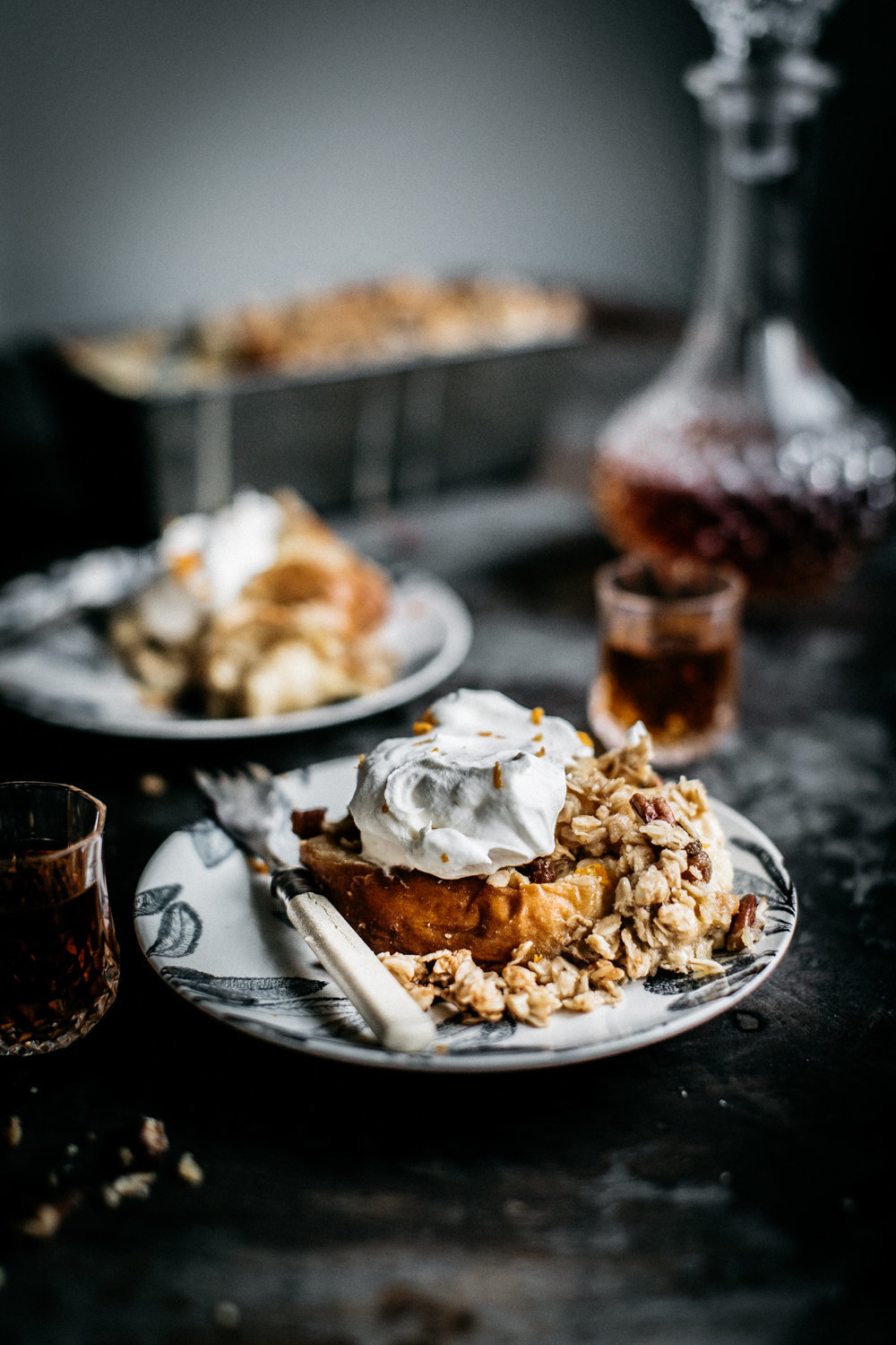 Pecan Crumble Brioche Pudding | Anisa Sabet | The Macadames-381