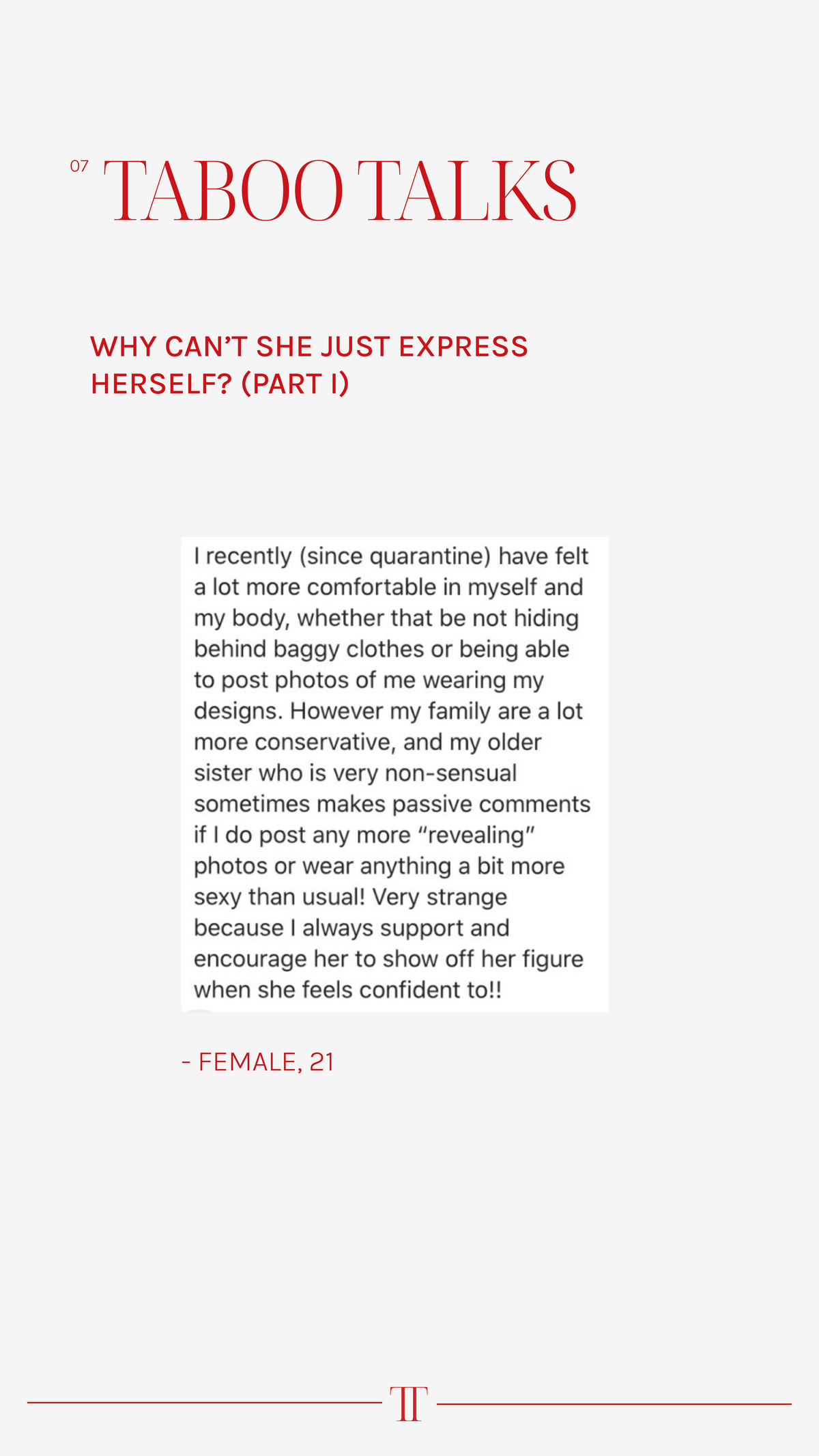 7. Why Can't A Woman Just Express Herself11