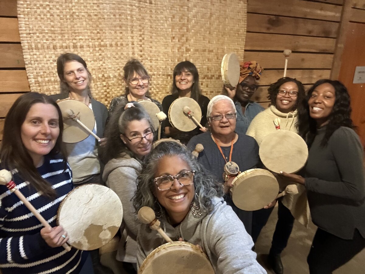 Retreat Photo Drum Making