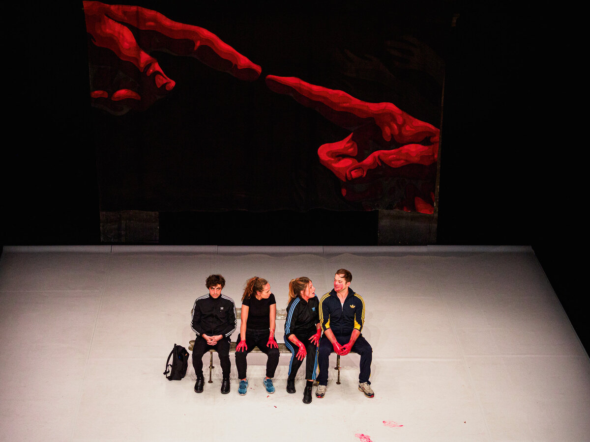 ADN Marie Mahé, Isabelle Andrzejewski, Maxime Boutéraon, Achille Reggiani ©Marie CharbonnierPB230116