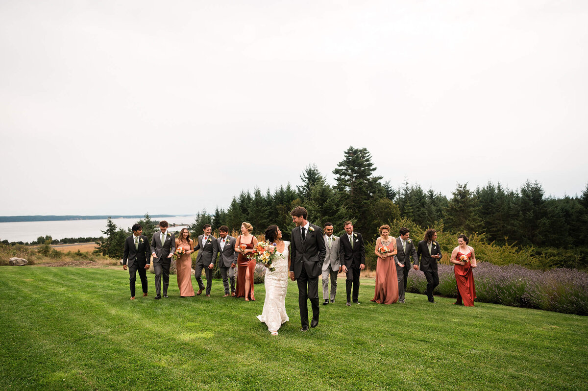 Bridal Party at Saltwater Farm Wedding