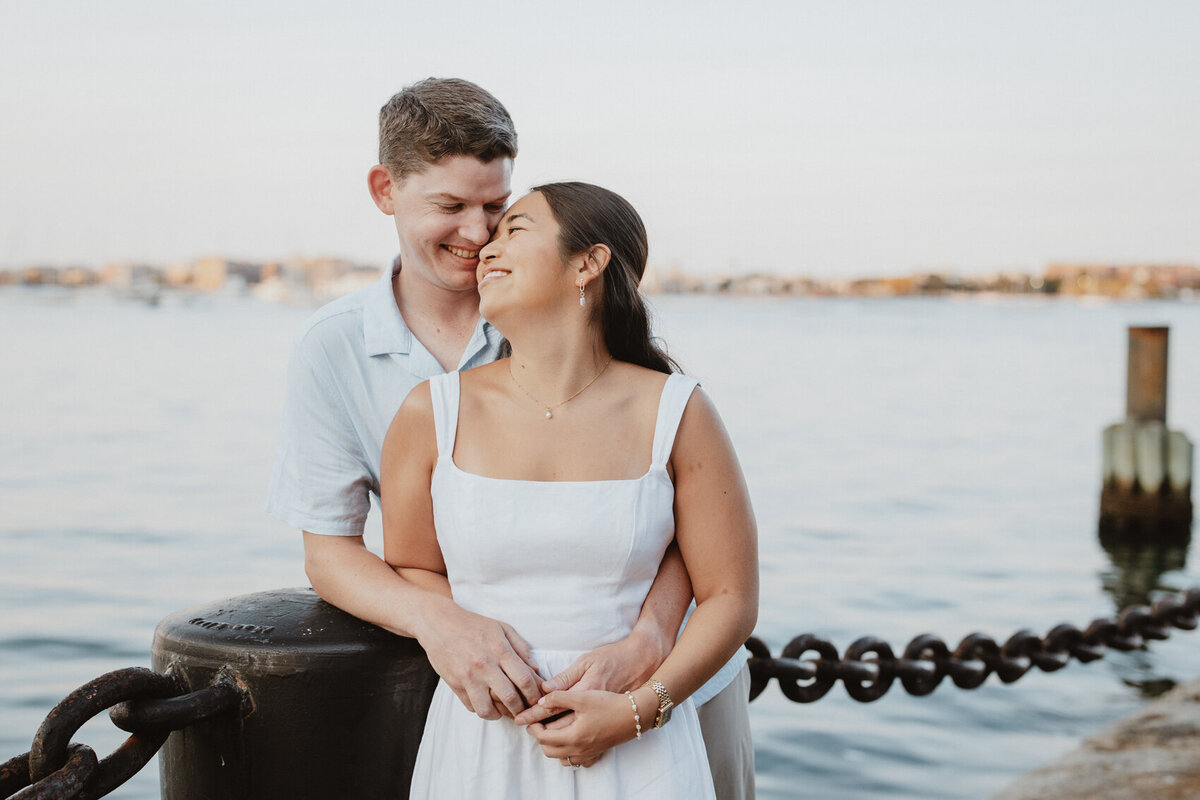 Boston Seaport Engagement Photos-New England Wedding Photographer-10463