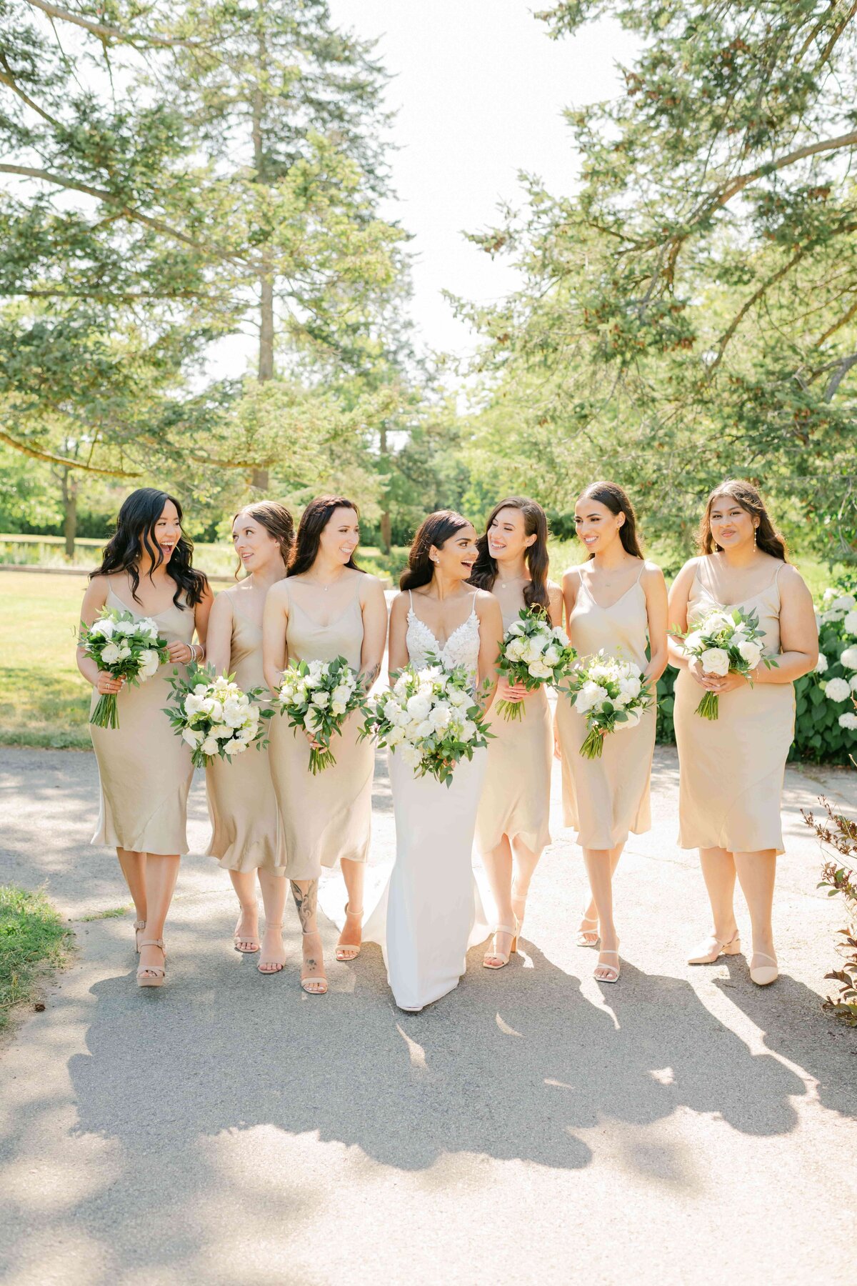 Bride with Bridal Party